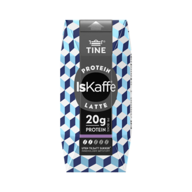 Iced Coffee Latte Protein Sugar-Free 330ml Tine - Iskaffe Latte Protein uten sukker